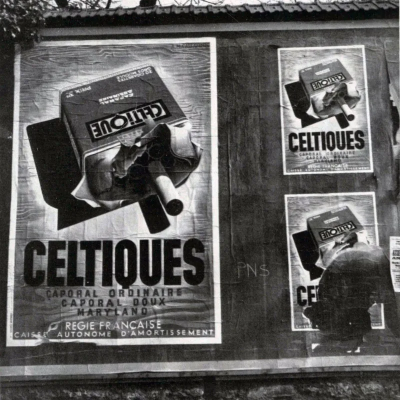 Analysis of Paris Poster Hoardings - Photograph by Maywald, Paris.