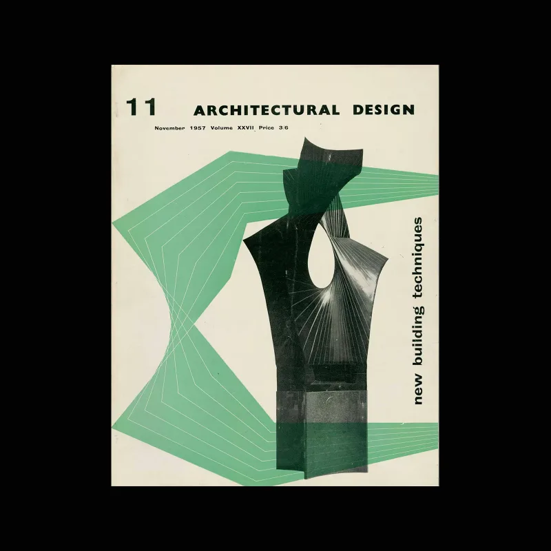 Architectural Design, November 1957. Cover design by Theo Crosby