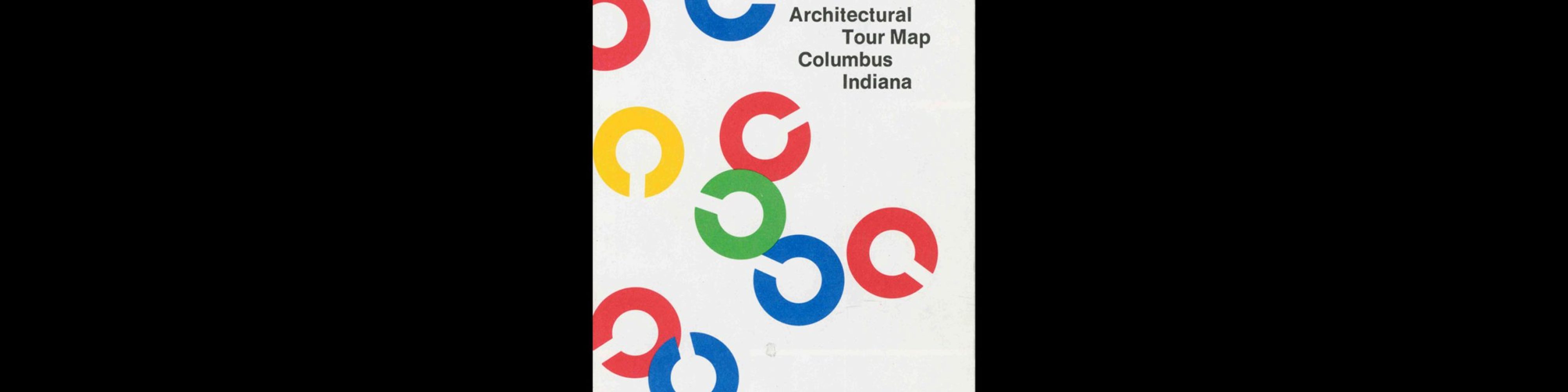 Architectural Tour Map, Columbus Indiana, 1991. Designed by Paul Rand