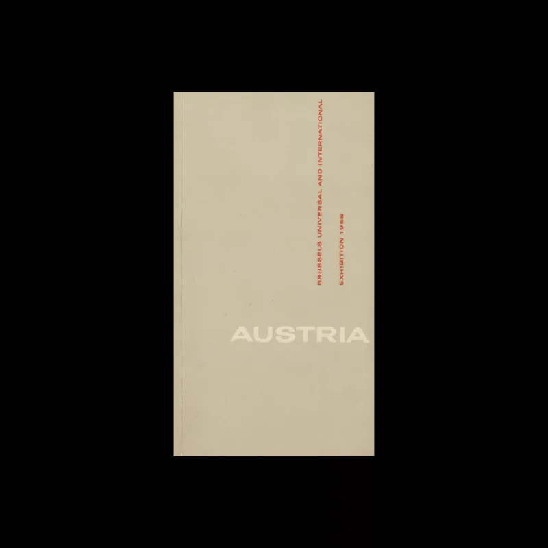 Austria, Brochure for Brussels Universal and International Exhibition, 1958