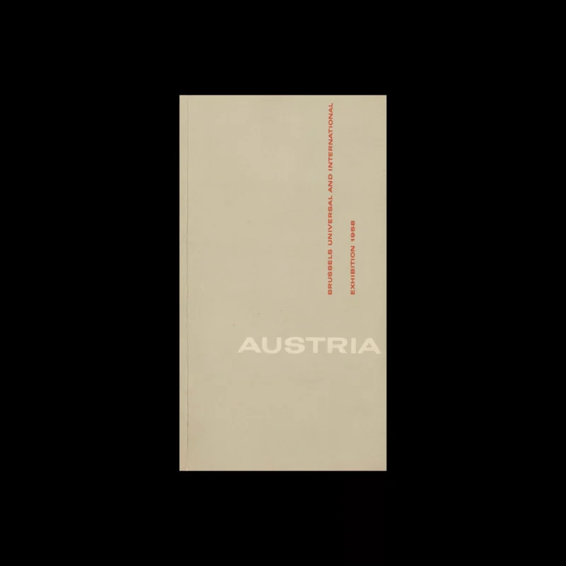 Austria, Brochure for Brussels Universal and International Exhibition, 1958