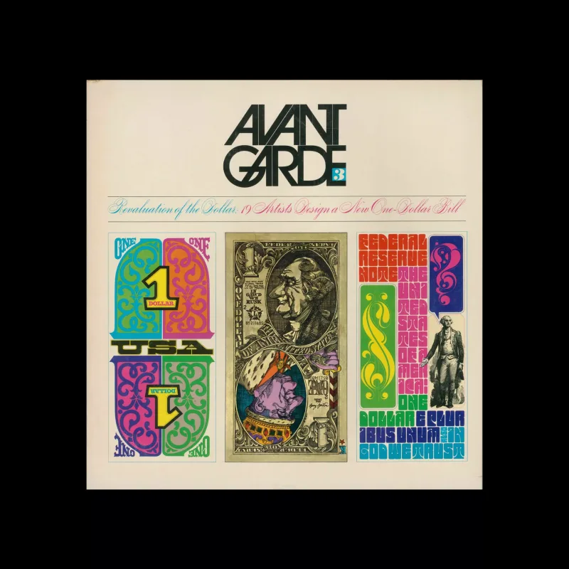 Avant Garde Volume 3, May 1968. Designed by Herb Lubalin