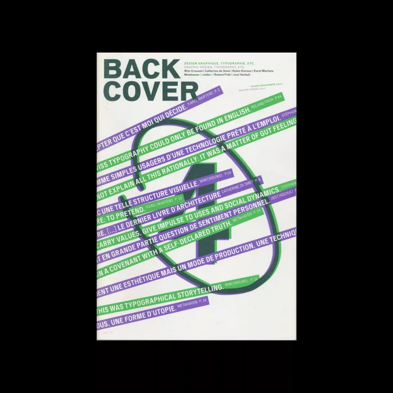 Back Cover 04, 2011. Designed by deValence