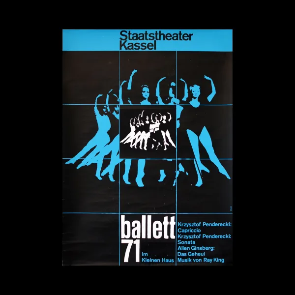 Ballet 71, Staatsheater Kassel, 1971. Designed by Karl Oskar Blase
