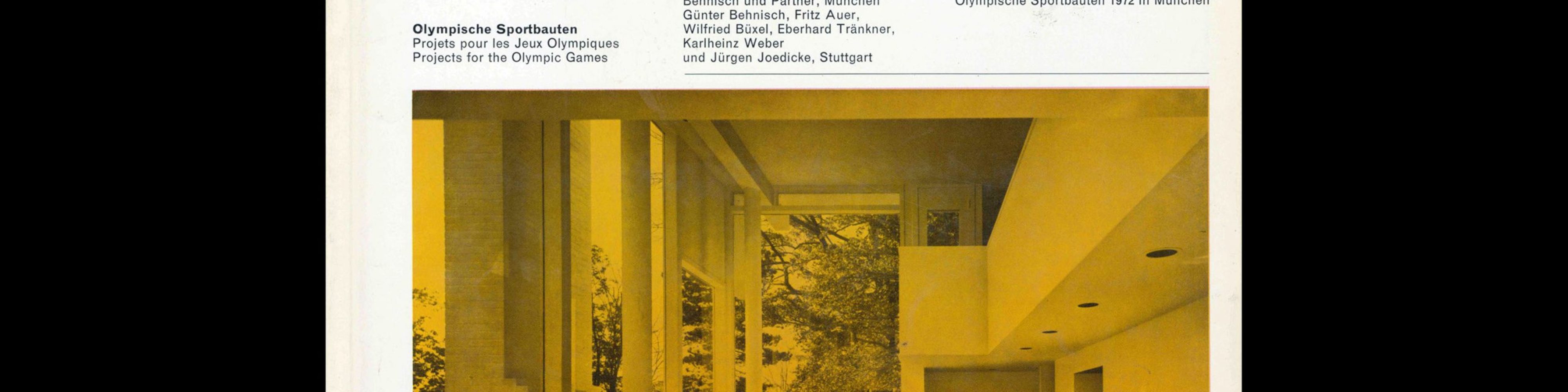 Bauen+Wohnen, 11, 1968. Designed by Emil Maurer