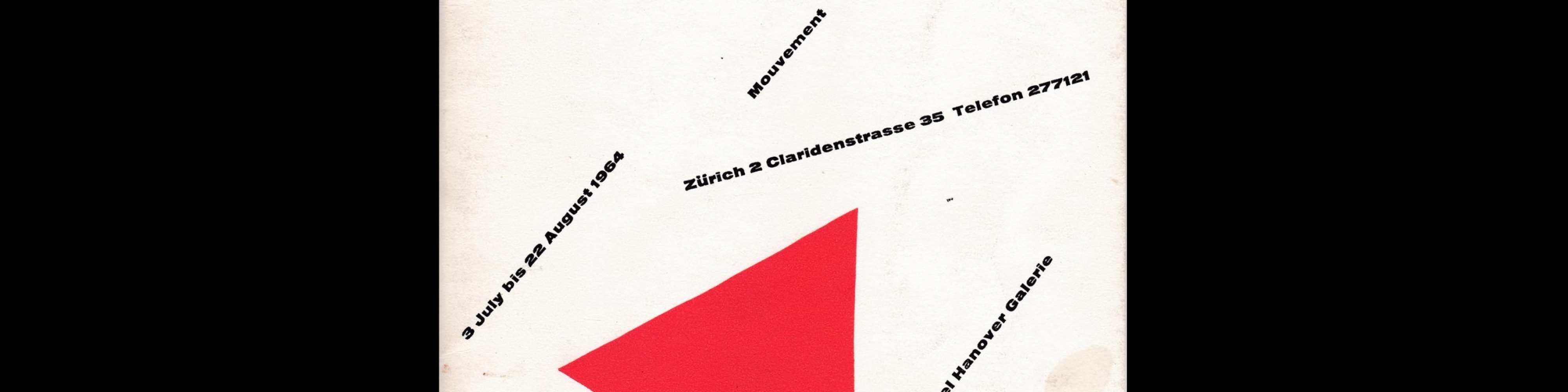 Bewegung Mouvement, Gimpel Hanover Galerie, Zürich, 1964