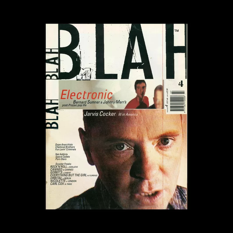 Blah Blah Blah, #4, July 1996. Designed by Chris Ashworth, Neil Fletcher and Amanda Sissons (Substance)