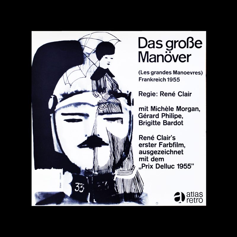 Das große Manöver, Atlas Films Poster, 1960s. Designed by Karl Oskar Blase