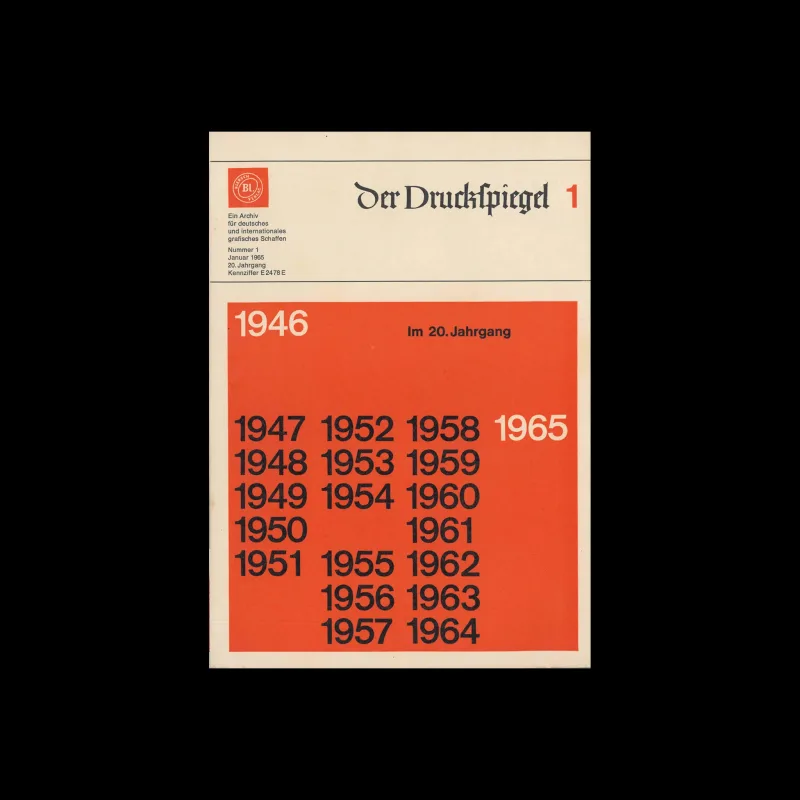 Der Druckspiegel, 01, January 1965