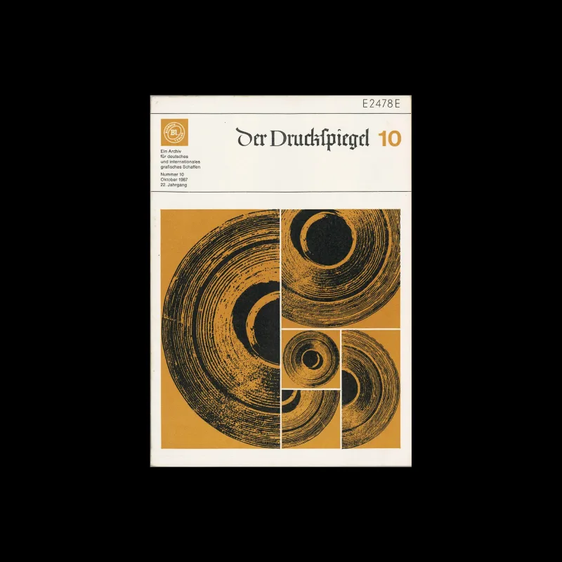 Der Druckspiegel, 10, October 1967. Designed by Dieter Kani