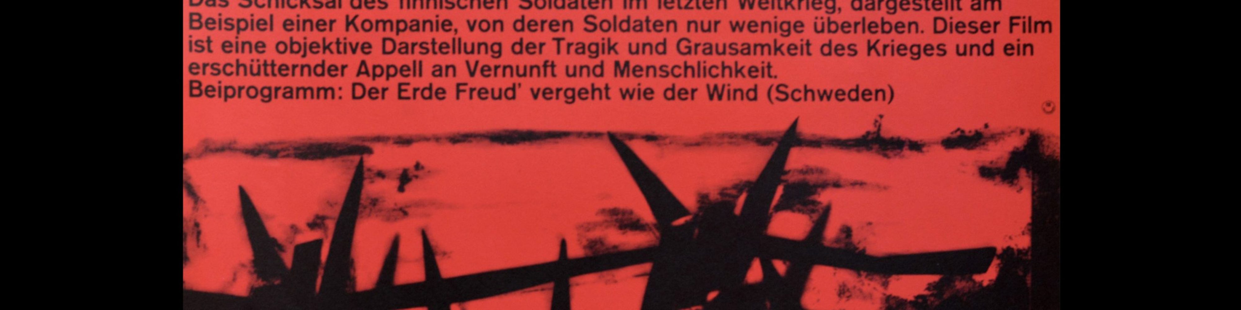 Der Unbekannte Soldat, Atlas Films Poster, 1960s. Designed by Karl Oskar Blase