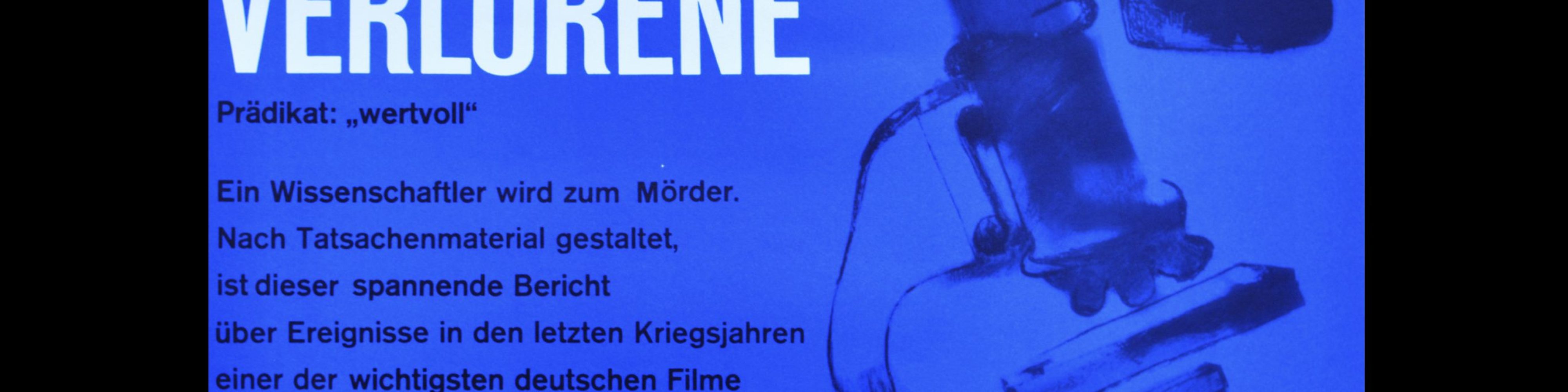 Der Verlorene, Atlas Films Poster, 1960s. Designed by Karl Oskar Blase