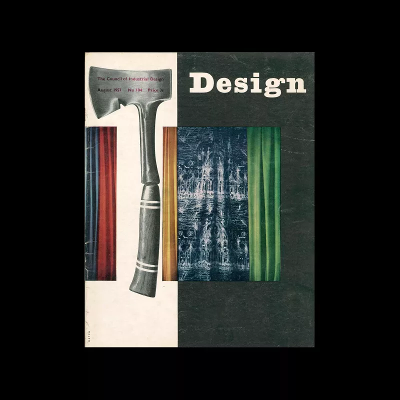 Design, Council of Industrial Design, 104, August 1957. Cover design by Peter Hatch