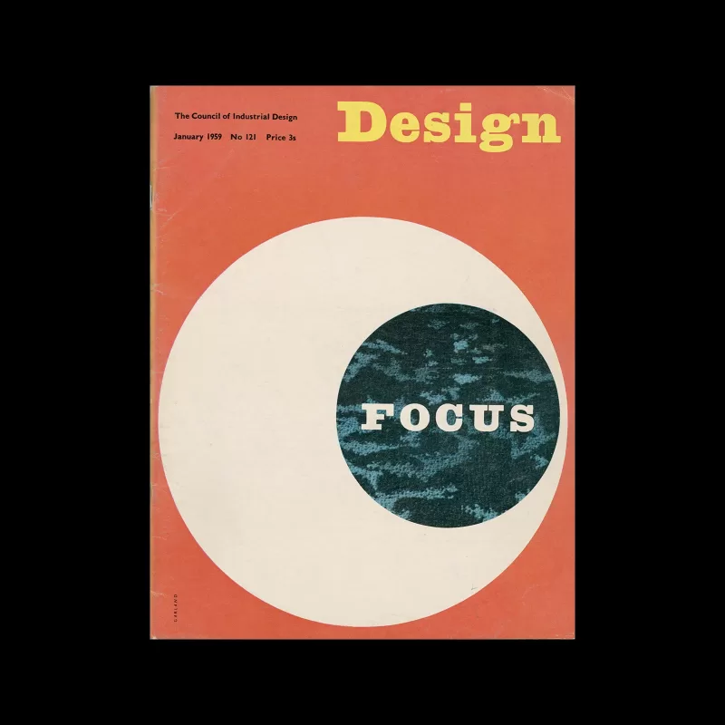 Design, Council of Industrial Design, 121, January 1959. Cover design by Ken Garland