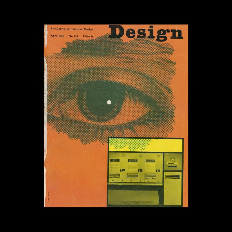 Design, Council of Industrial Design, 124, April 1959. Cover design by Ken Garland