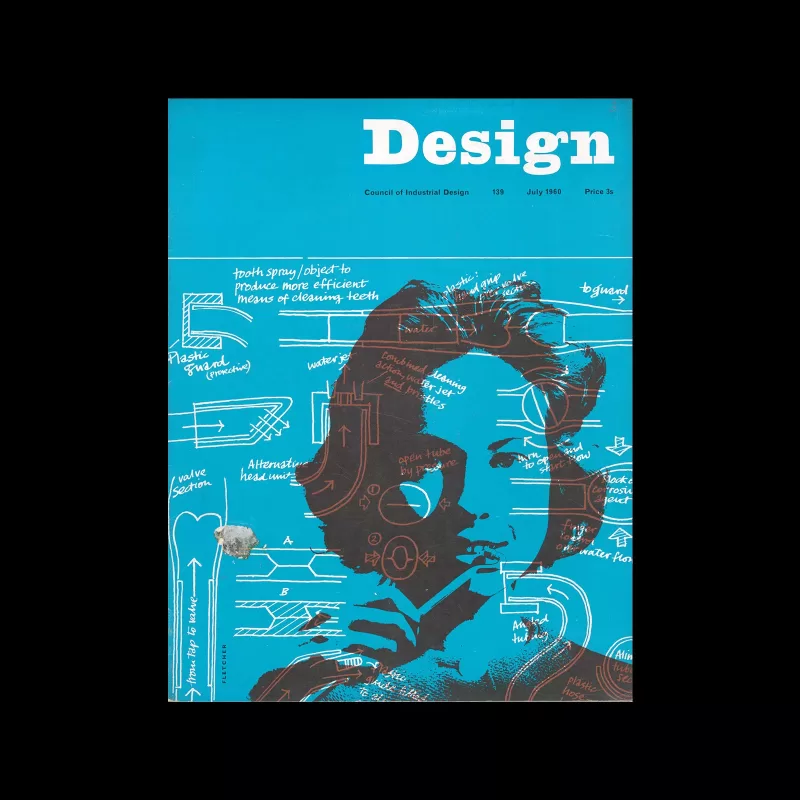 Design, Council of Industrial Design, 139, July 1960. Cover design by Alan Fletcher