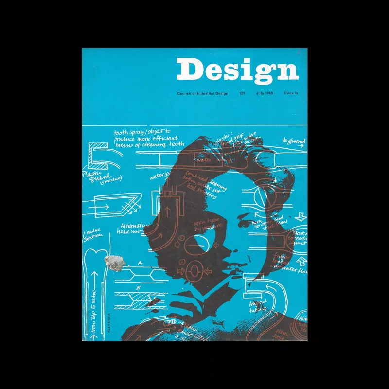 Design, Council of Industrial Design, 139, July 1960. Cover design by Alan Fletcher