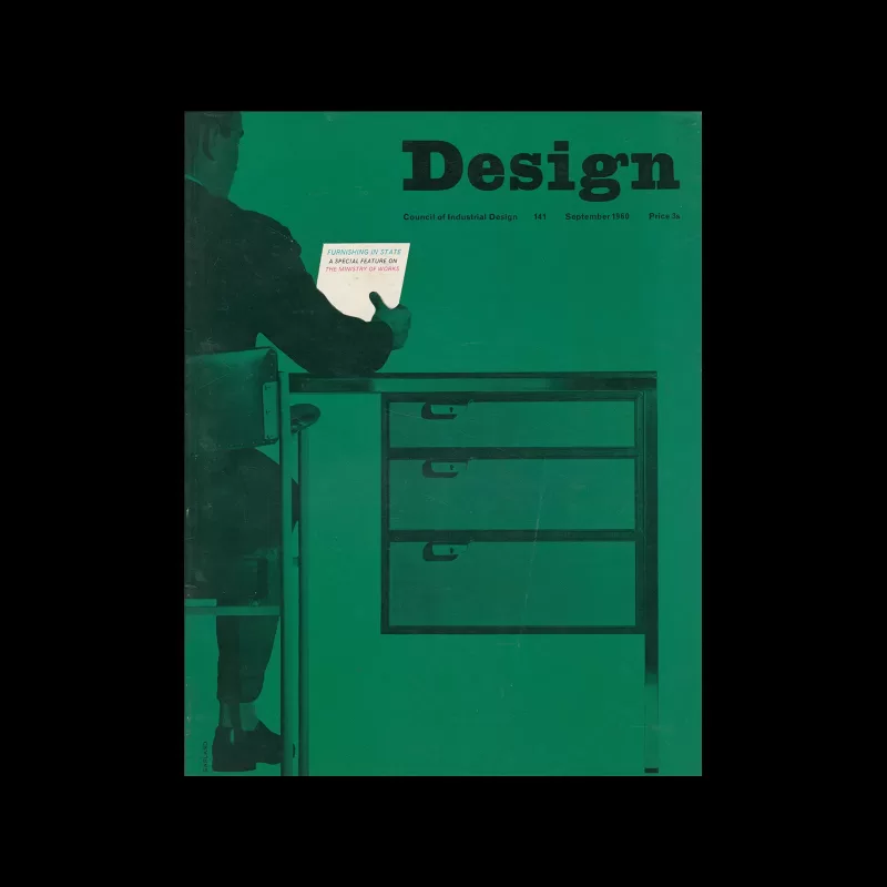 Design, Council of Industrial Design, 141, September 1960. Cover design by Ken Garland