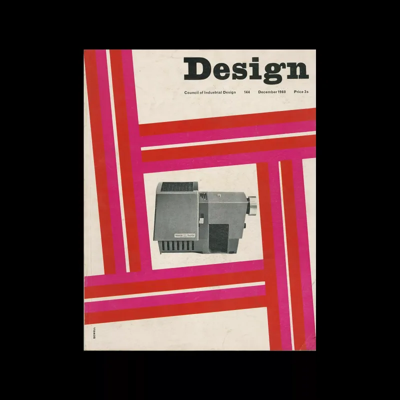 Design, Council of Industrial Design, 144, December 1960. Cover design by John Sewell