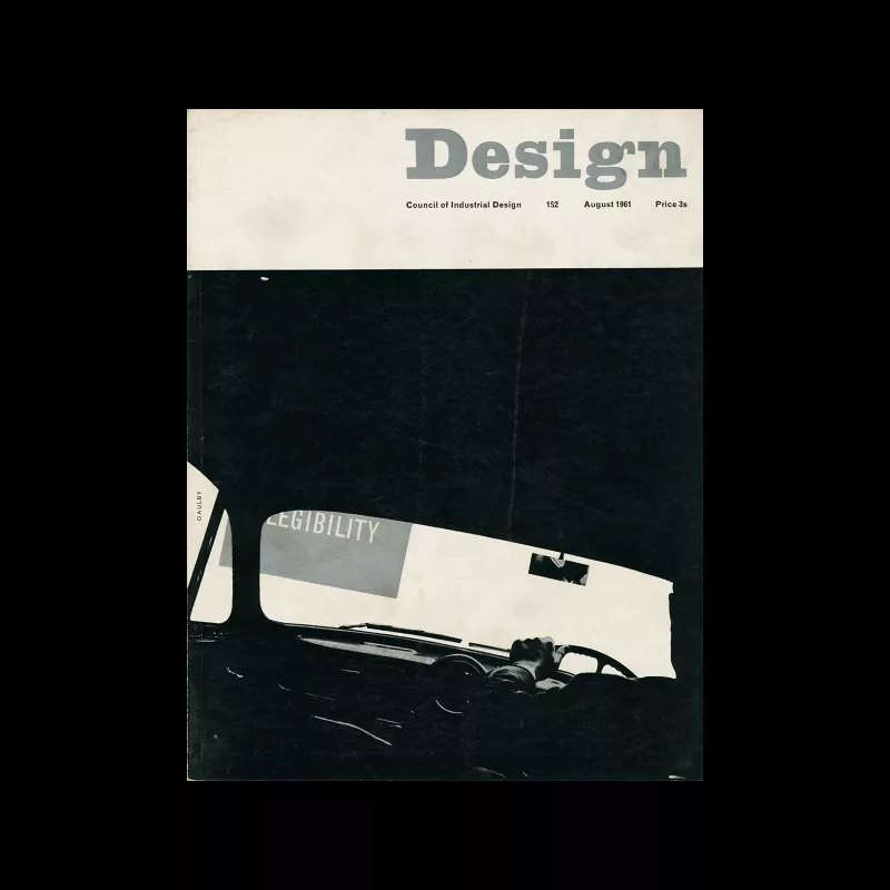 Design, Council of Industrial Design, 152, August 1961. Cover design by George Daulby