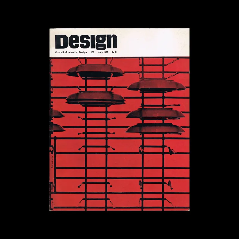 Design, Council of Industrial Design, 163, July 1962. Cover design by Brian Grimbly