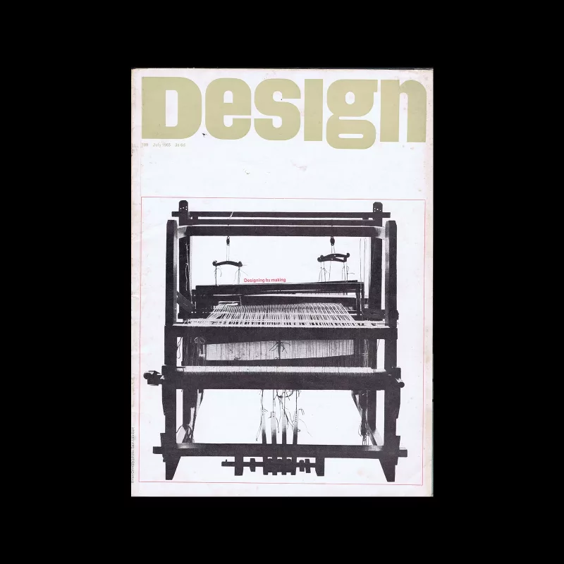 Design, Council of Industrial Design, 199, July 1965. Cover design by Brian Grimbly