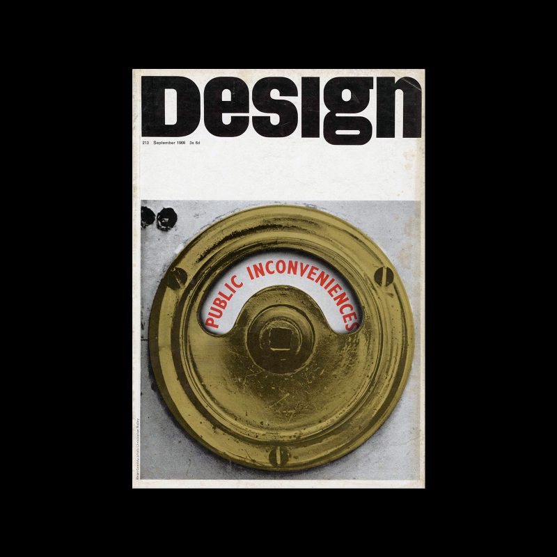 Design, Council of Industrial Design, 213, Sepetember 1966. Cover design by Brian Grimbly