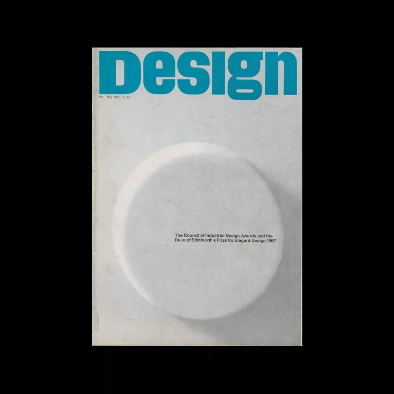 Design, Council of Industrial Design, 221, May 1967. Cover design by Tony Anderson
