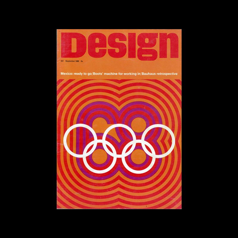 Design, Council of Industrial Design, 237, September 1968. Cover design by Lance Wyman