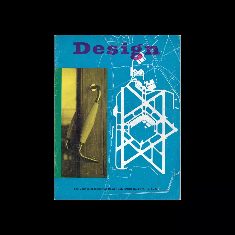 Design, Council of Industrial Design, 79, July 1955. Cover design by Frederick Henri Kay Henrion