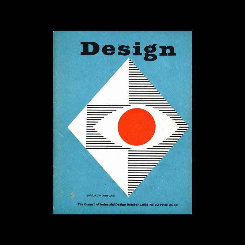 Design, Council of Industrial Design, 82, October 1955. Design by Hans Schleger