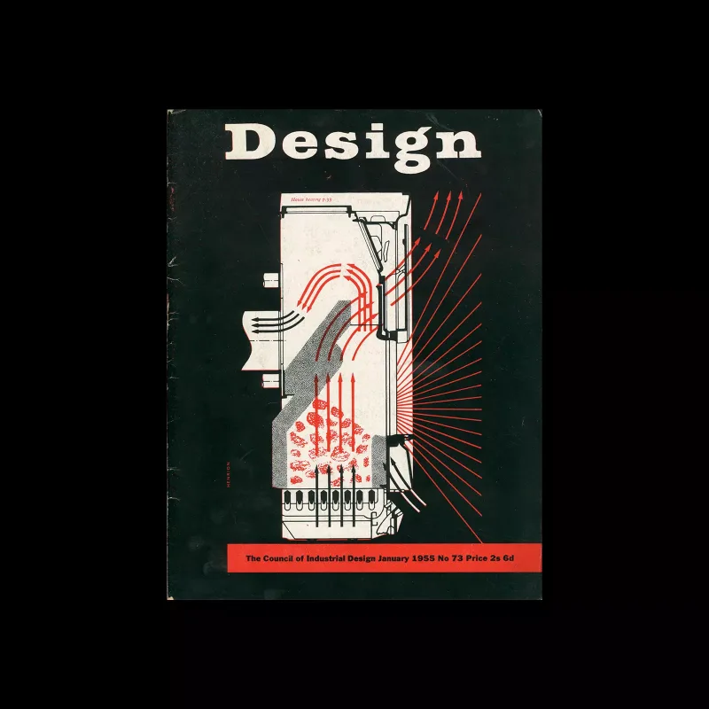Design, Council of Industrial Design, 73, January 1955. Cover design by Frederick Henri Kay Henrion