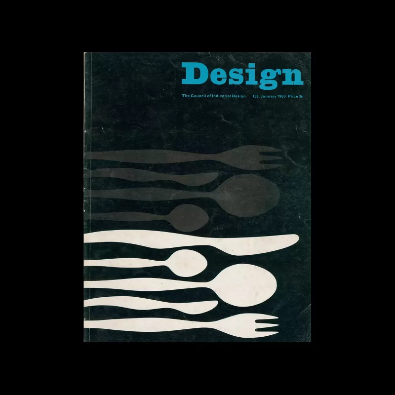 Design, Council of Industrial Design, 133, January 1960. Cover design by Ken Garland