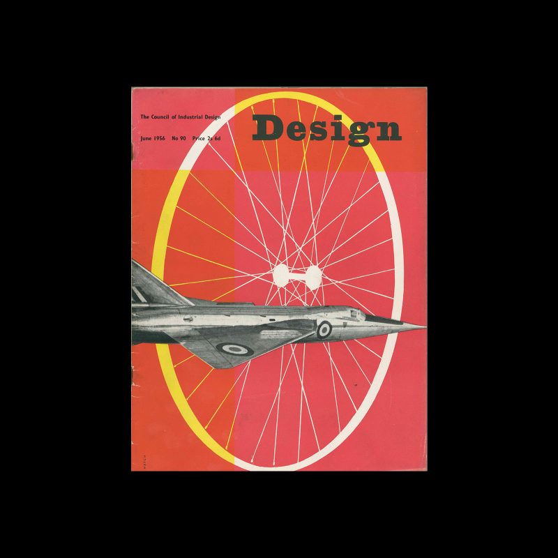 Design, Council of Industrial Design, 90, June 1956. Cover design by Peter Hatch