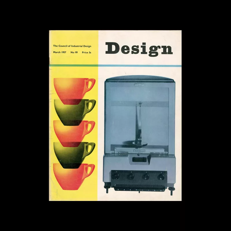 Design, Council of Industrial Design, 99, March 1957. Cover design by Ken Garland