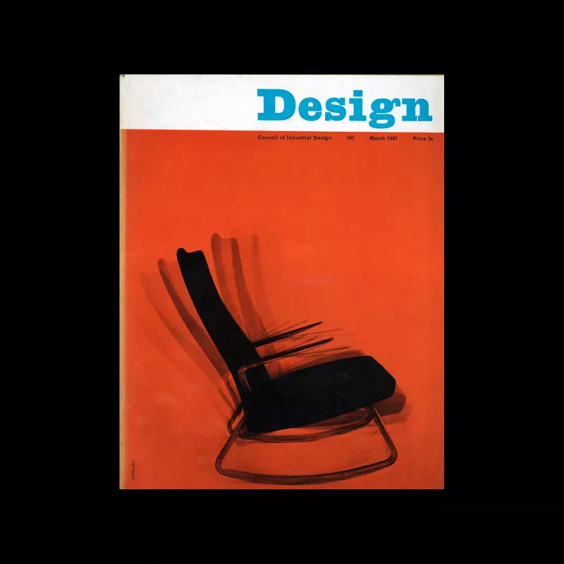 Design, Council of Industrial Design, 147, March 1961. Cover design by Ken Garland