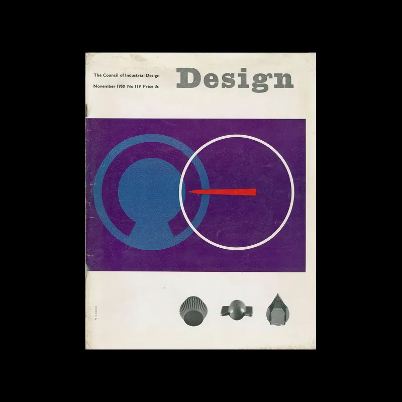Design, Council of Industrial Design, 119, November 1958. Cover design by Peter Wildbur