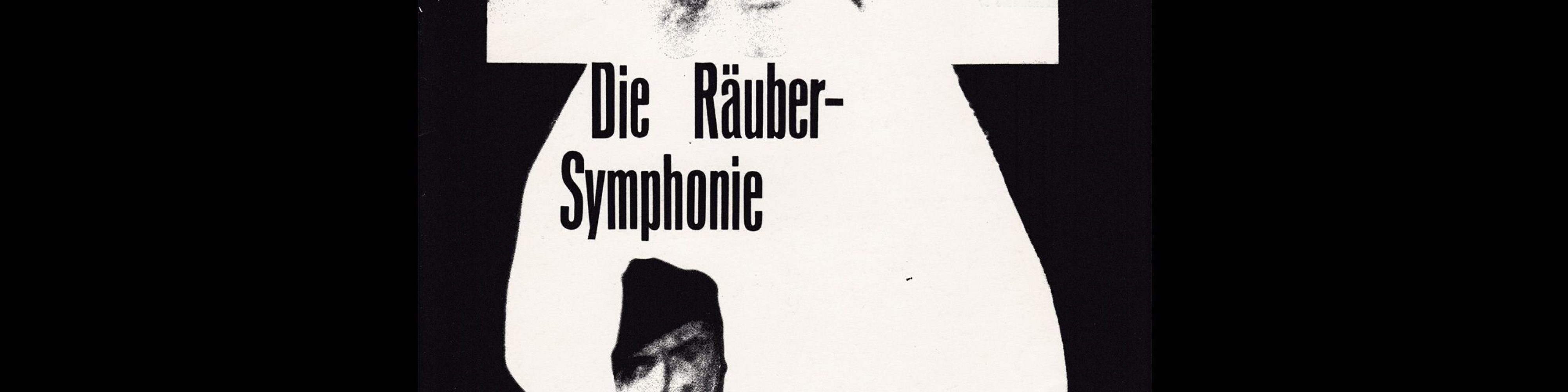 Die Räubersymphonie. Die Kleine Filmkunstreihe 37 designed by Hans Hillmann