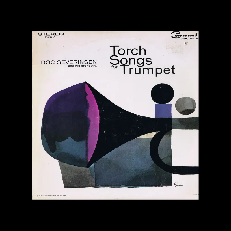 Doc Severinsen And His Orchestra – Torch Songs For Trumpet, Command Records, New York, 1963. Cover design by George Giusti