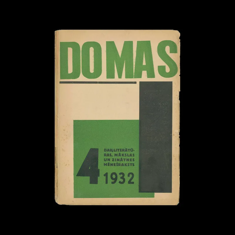 Domas, 04, 1932. Cover design by Karlis Buss