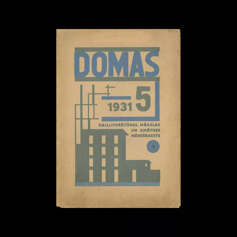 Domas, 05, 1931. Cover design by Niklāvs Strunke