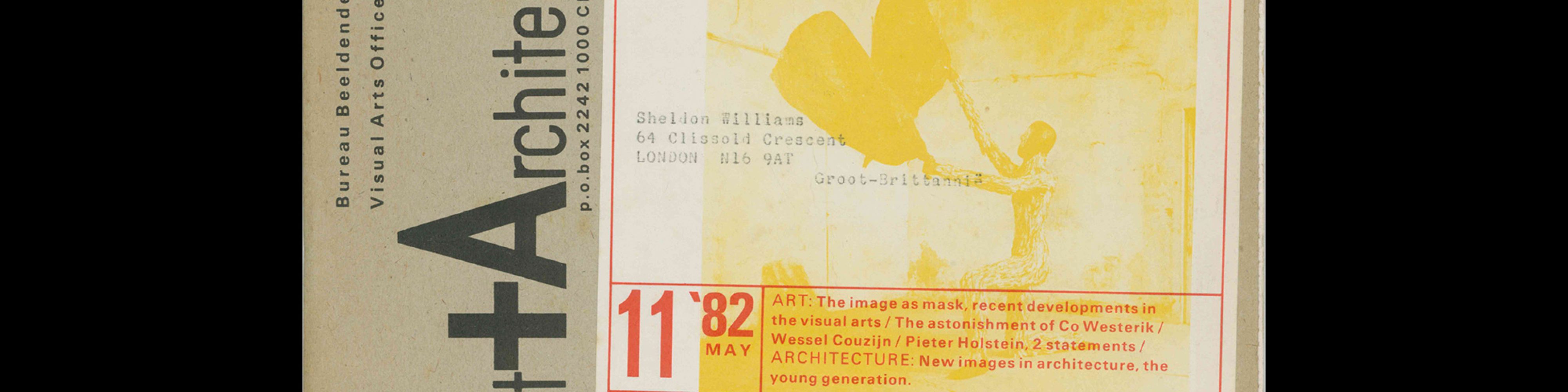 Dutch Art + Architecture Today 11, 1982. Designed by Jan van Toorn