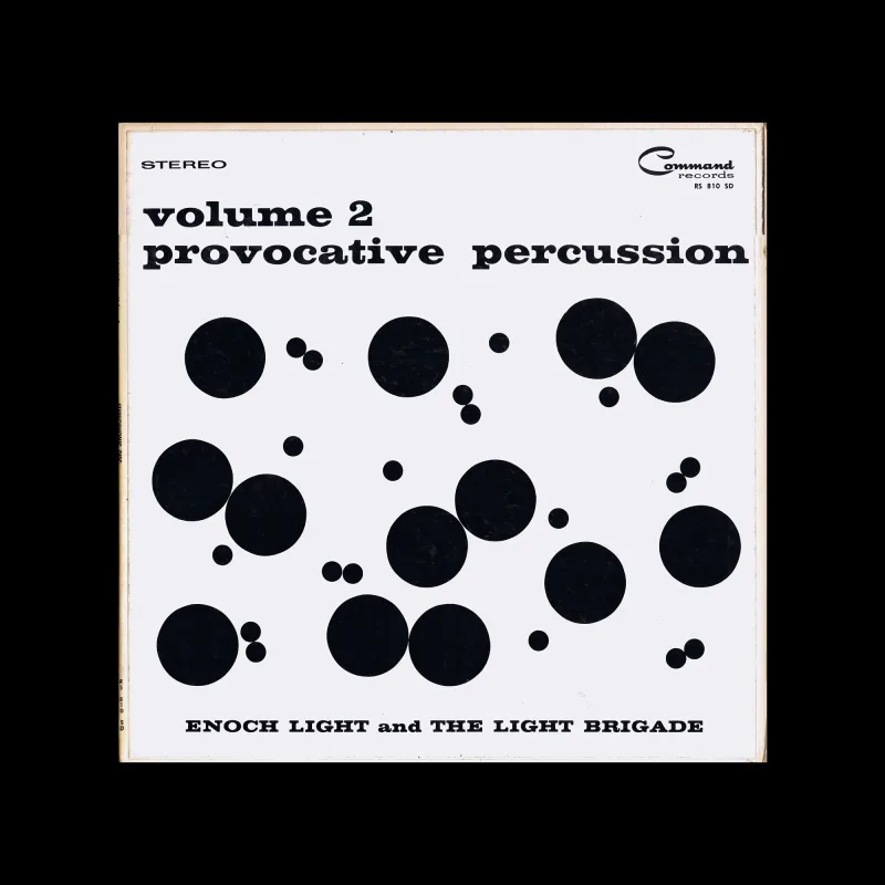 Enoch Light And The Light Brigade – Provocative Percussion Volume 2, Command Records, New York, 1960. Cover design by Josef Albers