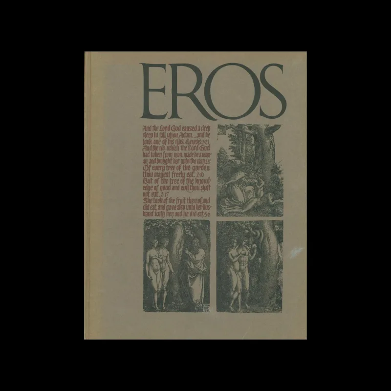 Eros, Winter 1962, Volume One, Number Four. Designed by Herb Lubalin