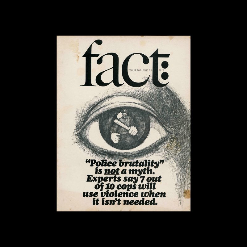 Fact, Volume Two, Issue Six, 1965. Designed by Herb Lubalin
