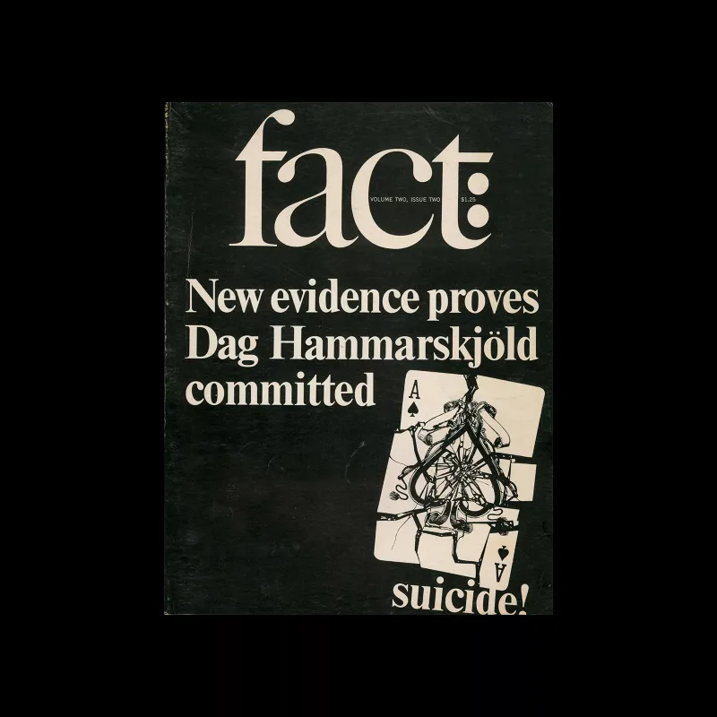Fact, Volume Two, Issue Two, 1965. Designed by Herb Lubalin