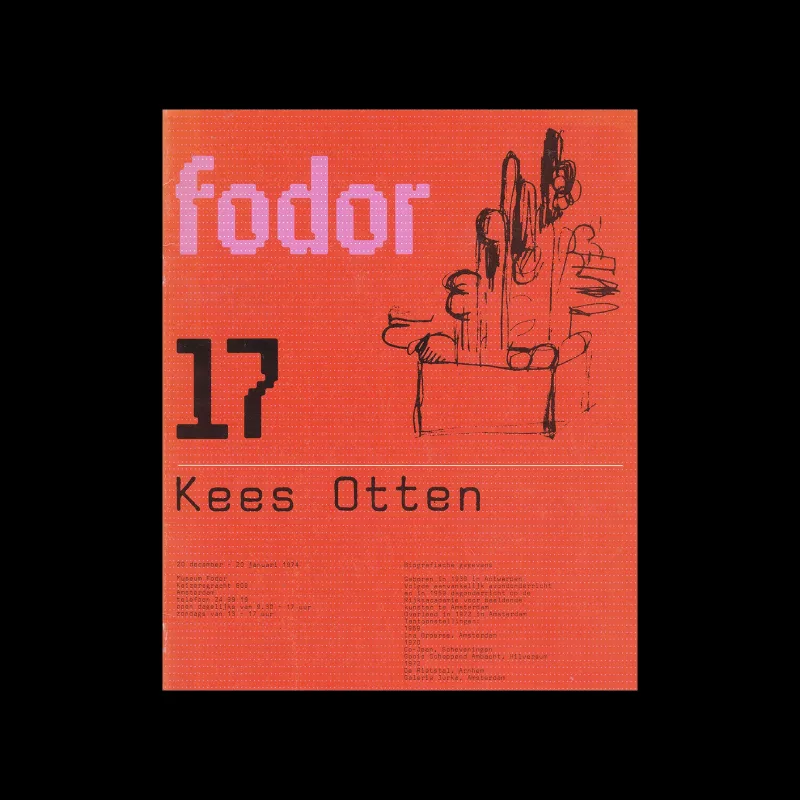 Fodor 17, 1974 - Kees Otten. Designed by Wim Crouwel and Daphne Duijvelshoff (Total Design)