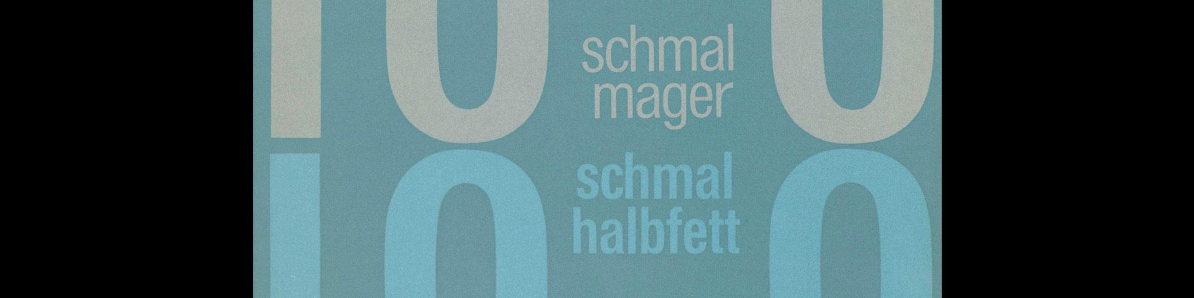 Folio schmalmager, schmal fett, Bauersche Giesserei, Frankfurt am Main, Type Specimen with Samples