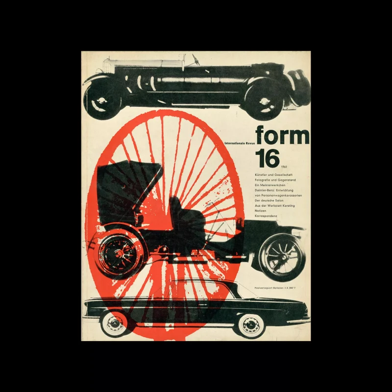 Form, Internationale Revue 16, 1961. Designed by Karl Oskar Blase