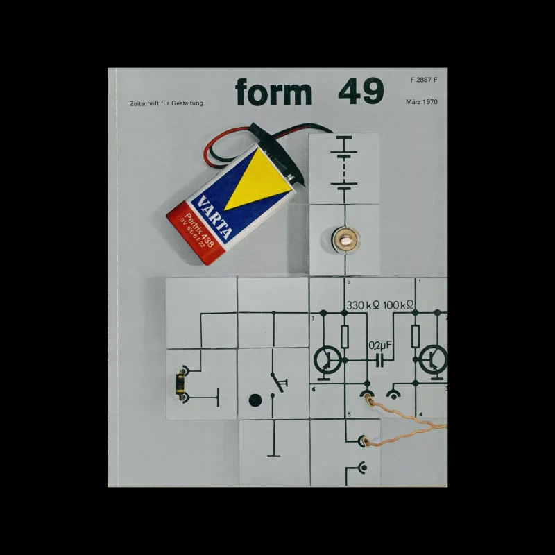 Form, Internationale Revue 49, March 1970. Designed by Karl Heinz Krug